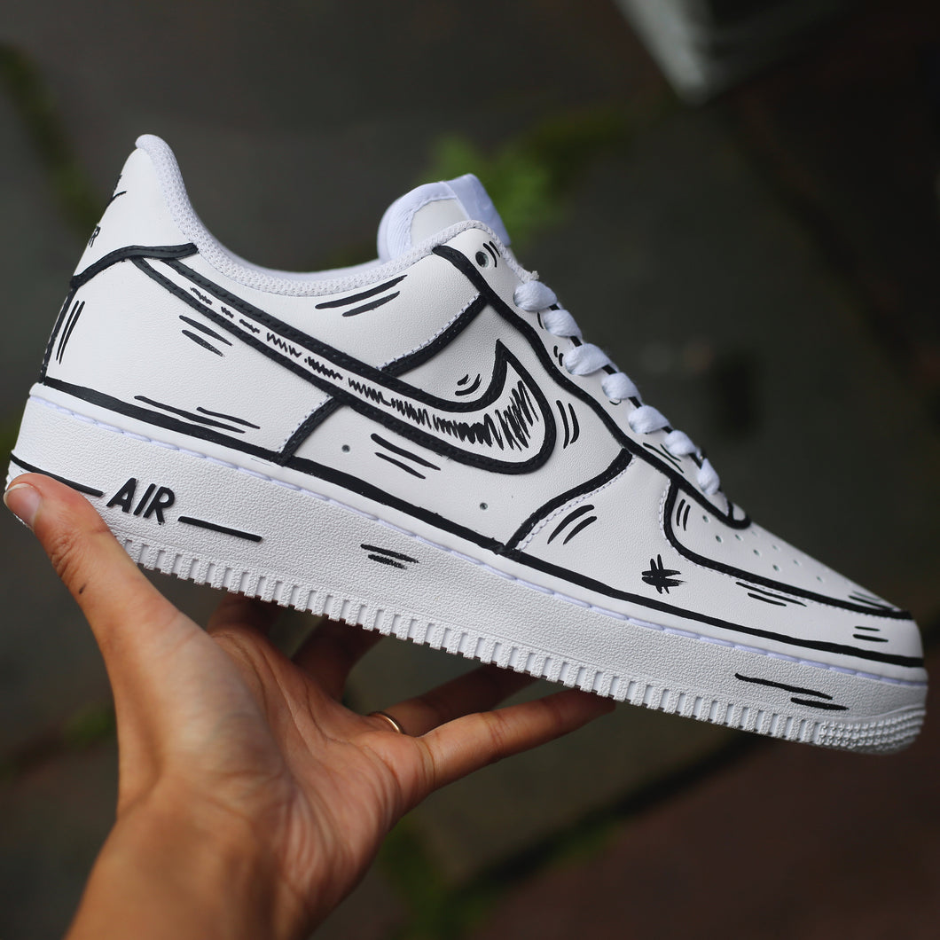 cartoon air force ones shoes