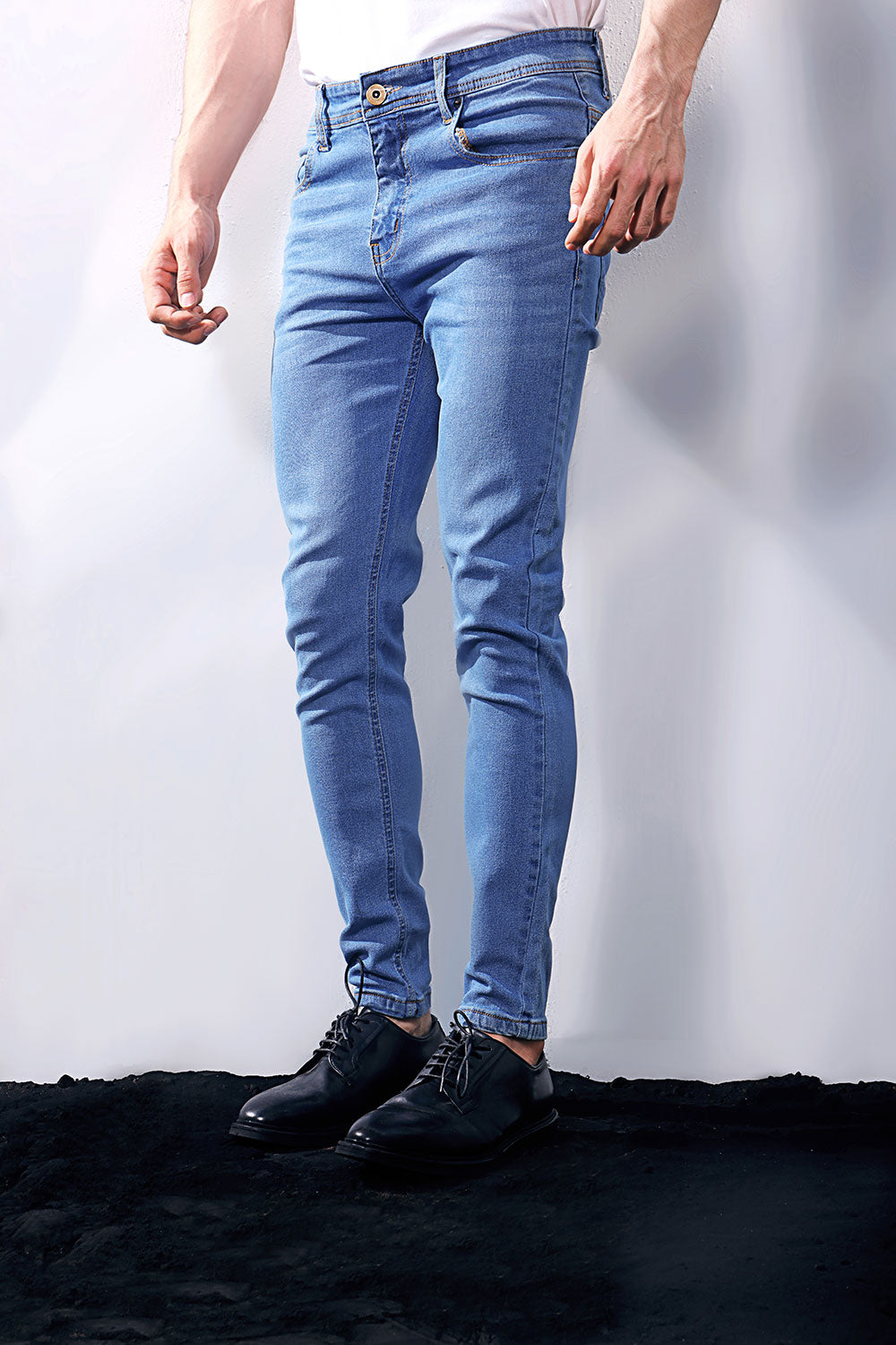 Light Blue Skinny Fit Jeans | ZED