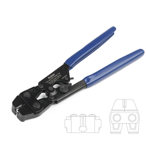 PEX Cinch Tool for Stainless Steel Clamp-Vertical&Parallel Clamping from 3/8” to 1”-CRP650