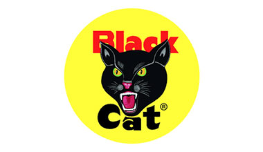 Black Cat Fireworks business logo