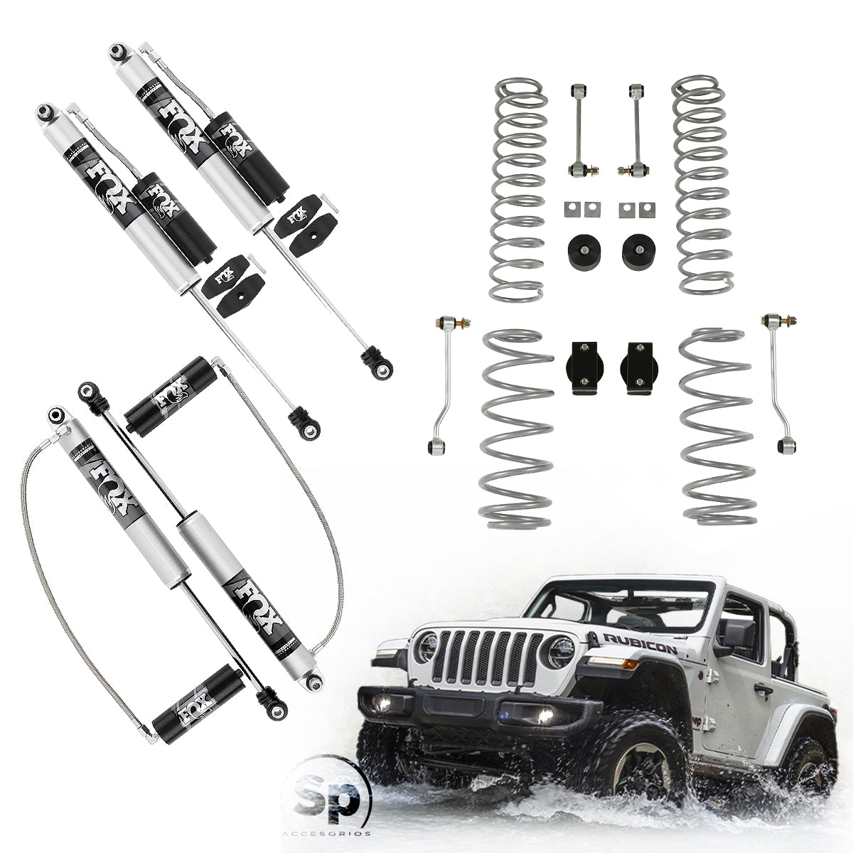 Suspensión  Jeep Jl Rubicon Express + Amortiguadores Fox con Reserv— SP  Accesorios