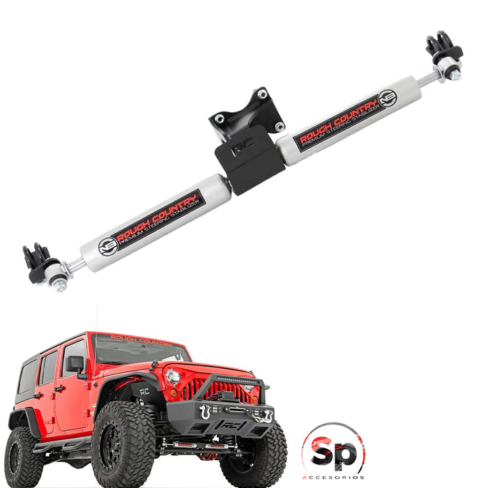 NEW Amortiguador De Dirección Doble N3 Dual Jeep Wrangler Jk 07-18— SP  Accesorios