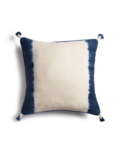 Square Pillow Cover, Lago Blue + White | Wearwell Sustainable, Ethical Clothing and Accessories