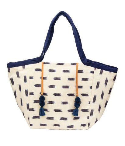 Rosa Tote, Blue and White | Wearwell Sustainable, Ethical Clothing and Accessories