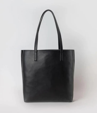 Georgia Tote, Black Vegan Apple Leather | Wearwell Sustainable, Ethical Clothing and Accessories