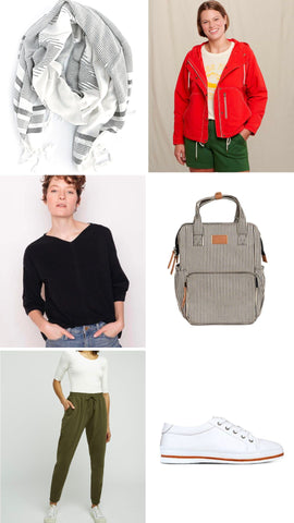 Product collage | Wearwell Sustainable, Ethical Clothing, Accessories, and Gifts for Travel