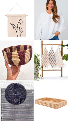 Product Collage | Wearwell Sustainable, Ethical Accessories and Home Decor Gifts