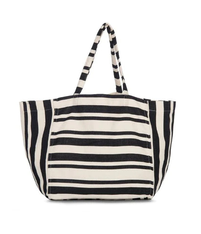 Blanca Tote, Black Block Stripe | Wearwell Sustainable, Ethical Clothing and Accessories