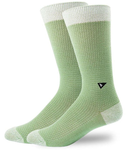 Casual Sock, Green Basil Marl Waffle | Wearwell Sustainable, Ethical Clothing and Accessories