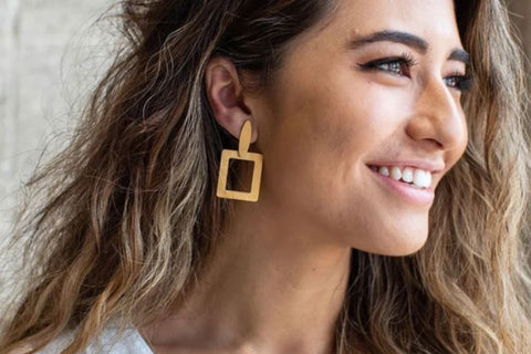 Dani Earrings, Gold | Wearwell Sustainable, Ethical Clothing and Accessories