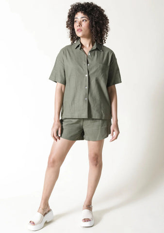 Rita Linen Shirt and Shorts | Wearwell Sustainable, Ethical Clothing and Accessories
