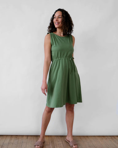 Summer Dress, Vineyard Green | Wearwell Sustainable, Ethical Clothing and Accessories