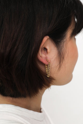 Chain Hoop Earrings | Wearwell Sustainable, Ethical Clothing + Accessories