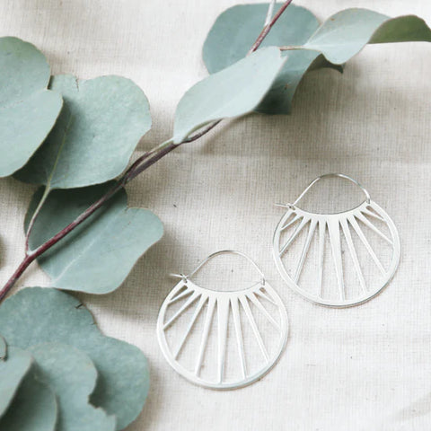 Bali Hoops, Silver Hoops | Wearwell sustainable, eco-friendly fashion and accessories