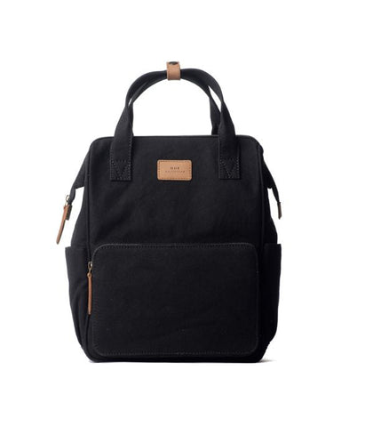 Billie Backpack, Black Canvas | Wearwell sustainable, eco-friendly fashion and accessories