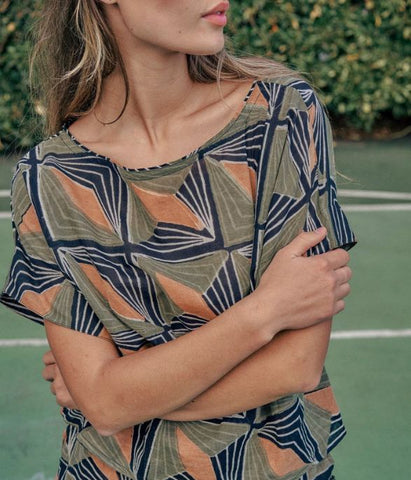 Billie Box Top, Rio Green | Wearwell sustainable, eco-friendly fashion and accessories