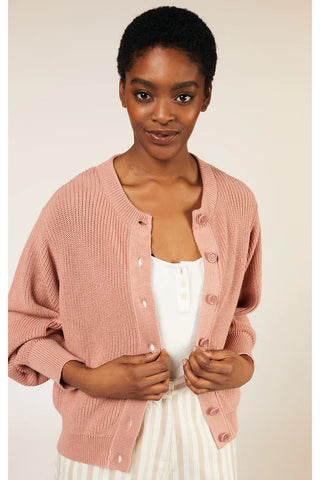 Bridget Cardigan, Pink | Wearwell sustainable, eco-friendly fashion and accessories