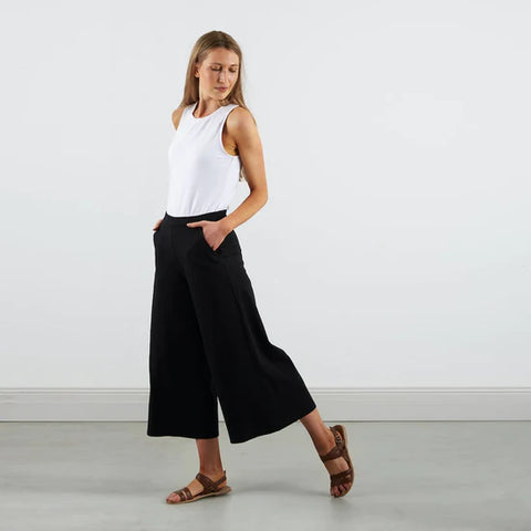 Carmin Culottes, Black | Wearwell sustainable, eco-friendly fashion and accessories