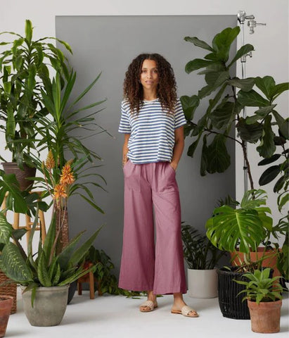 Cohen Pant, Deep Mauve Pink | Wearwell sustainable, eco-friendly fashion and accessories