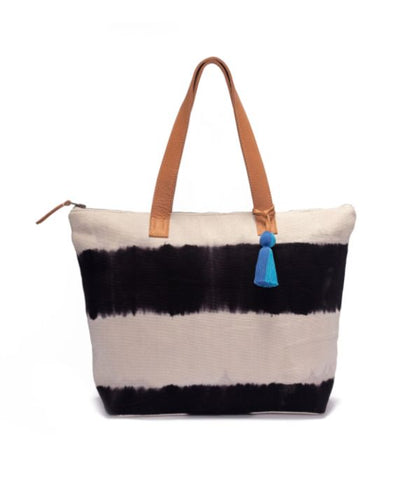 Estella Tote, Black Hand Dye | Wearwell sustainable, eco-friendly fashion and accessories