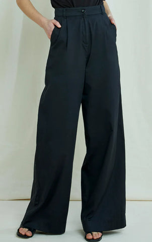 Eve Wide Leg Trousers, Black | Wearwell Sustainable, Ethical Clothes and Accessories