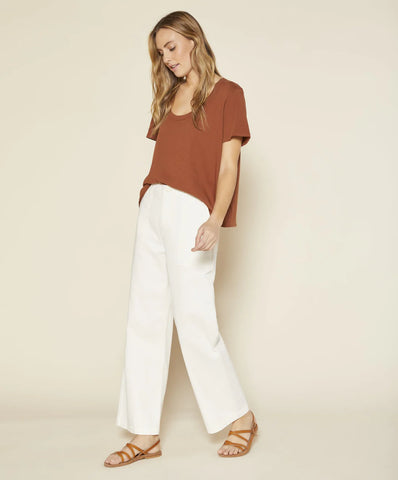 Field Pants, White denim jeans | Wearwell sustainable, eco-friendly fashion and accessories