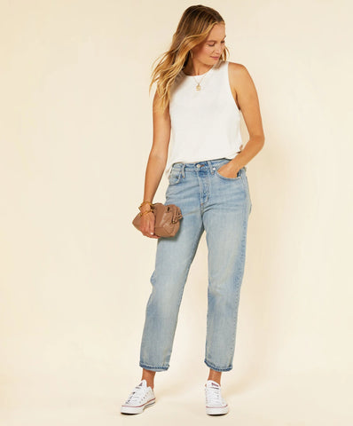 Fillmore Boyfriend Jeans, Vintage Faded Blue | Wearwell sustainable, eco-friendly fashion and accessories