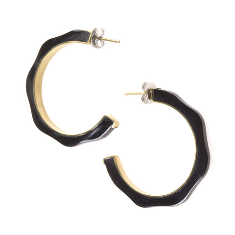 Gabriela Hoops, Black | Wearwell Sustainable, Ethical Clothing and Accessories