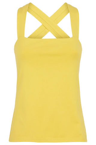 Kenzie Top, Yellow Tank Top | Wearwell sustainable, eco-friendly fashion and accessories