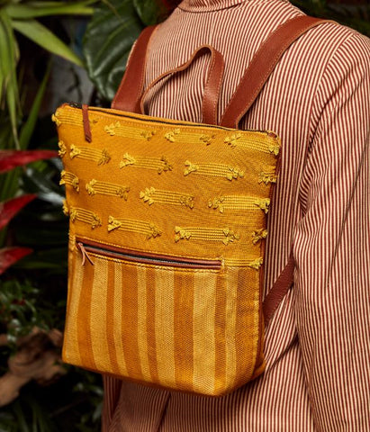 Lorena Backpack, Butterscotch Yellow | Wearwell sustainable, eco-friendly fashion and accessories