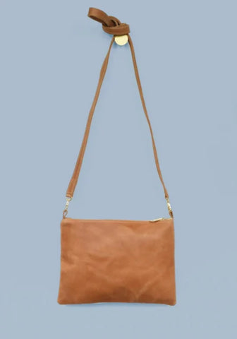 Lula Crossbody, Caramel Brown | Wearwell sustainable, eco-friendly fashion and accessories