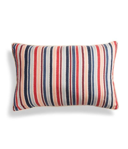 Lumbar Accent Pillow Cover, Santiago Raised Stripe | Wearwell Sustainable, Ethical Clothing and Accessories