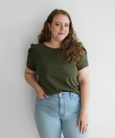 Nolita Tee, Olive | Wearwell Sustainable, Ethical Clothing and Accessories