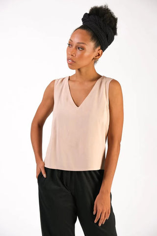 Nuon Top, Palm Tan Beige | Wearwell sustainable, eco-friendly fashion and accessories