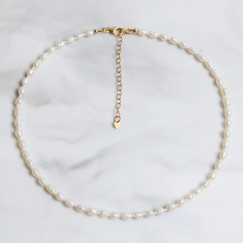 Pearl Choker Necklace, White | Wearwell sustainable, eco-friendly fashion and accessories