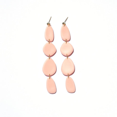 Pebble Dangle Earrings, Himalayan Pink | Wearwell Sustainable, Ethical Clothing and Accessories