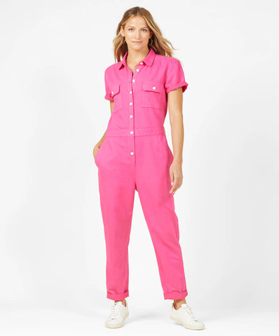 Sea Jumpsuit, Hibiscus Hot Pink | Wearwell sustainable, eco-friendly fashion and accessories