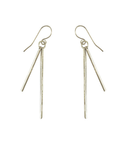 Sierra Earrings, Rhodium Silver | Wearwell Sustainable, Ethical Clothing and Accessories