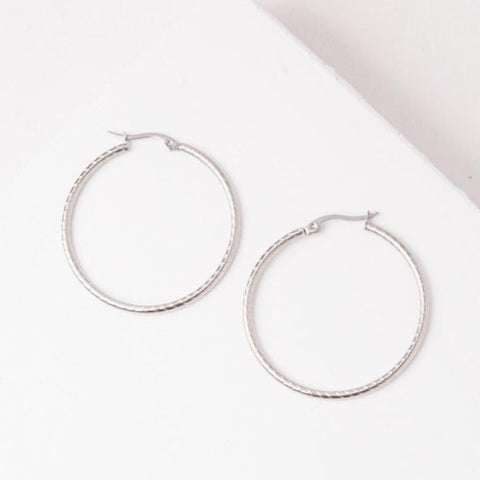 Sofie Hoops, Silver | Wearwell Sustainable, Ethical Clothing and Accessories