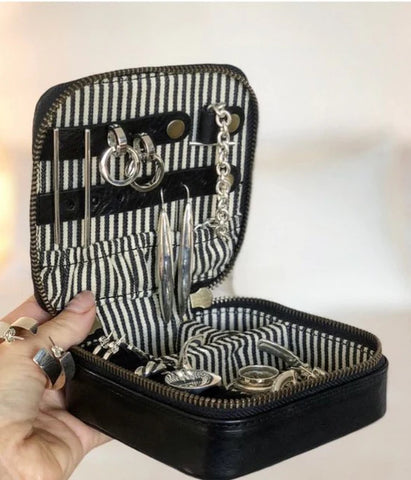 Travel Jewelry Box, Black | Wearwell sustainable, eco-friendly fashion and accessories