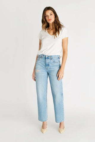 Tyler Vintage Straight Jean, Mystic Canyon Light Blue | Wearwell sustainable, ethical clothing and accessories