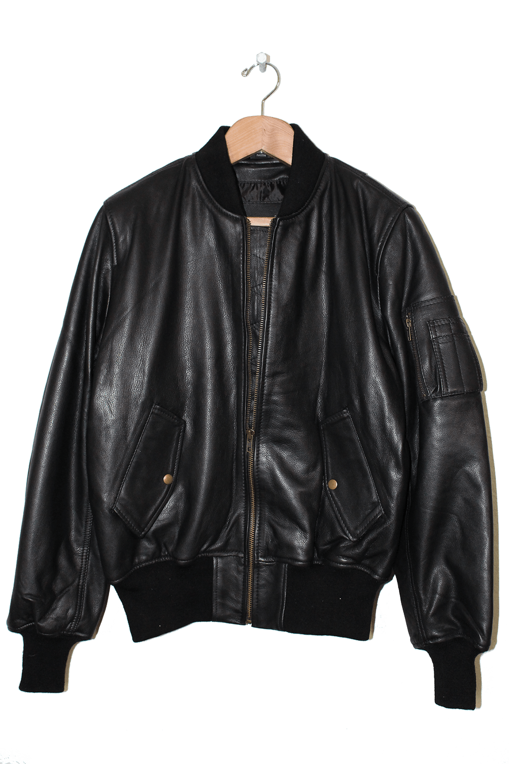 MENS LEATHER MA-1 BOMBER JACKET — Understated Leather