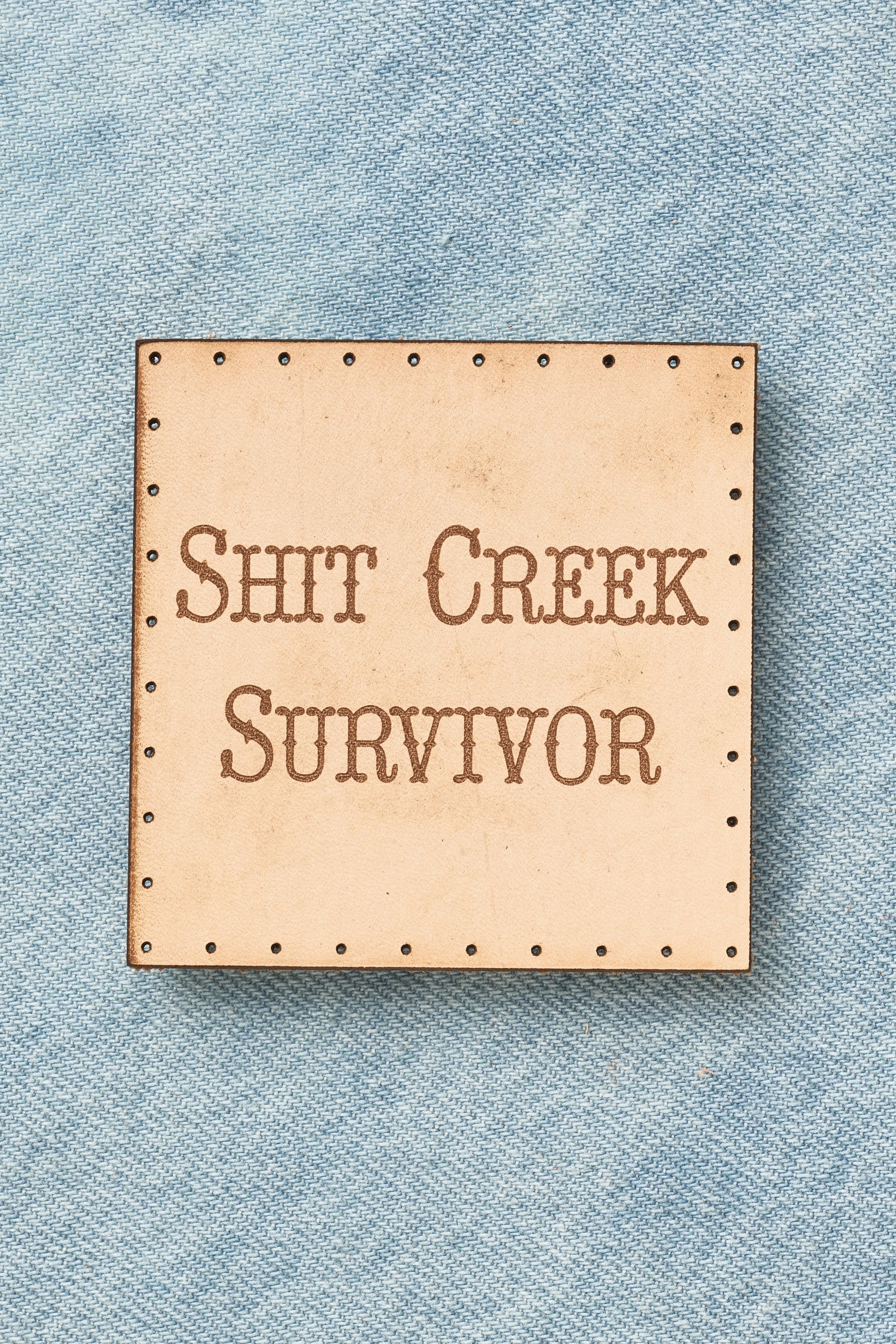 Funny Embroidered Patch, Shit Creek Survivor Patch