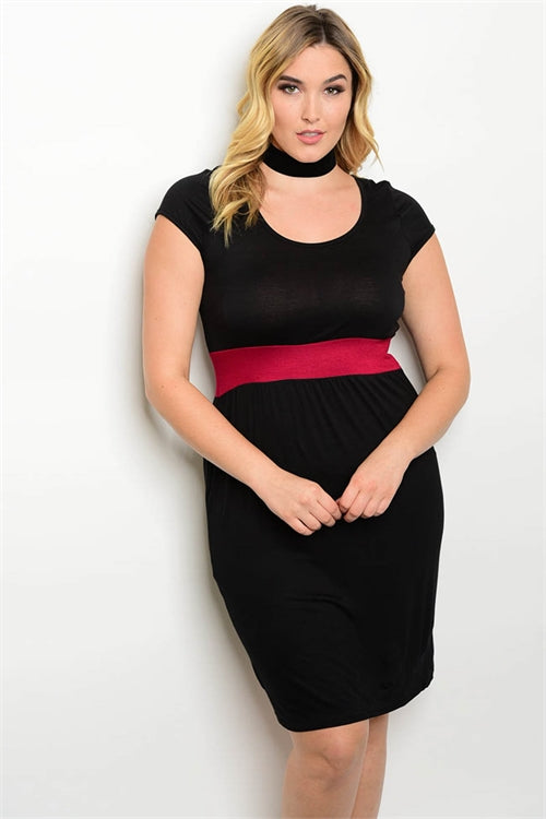 plus size jersey knit dresses