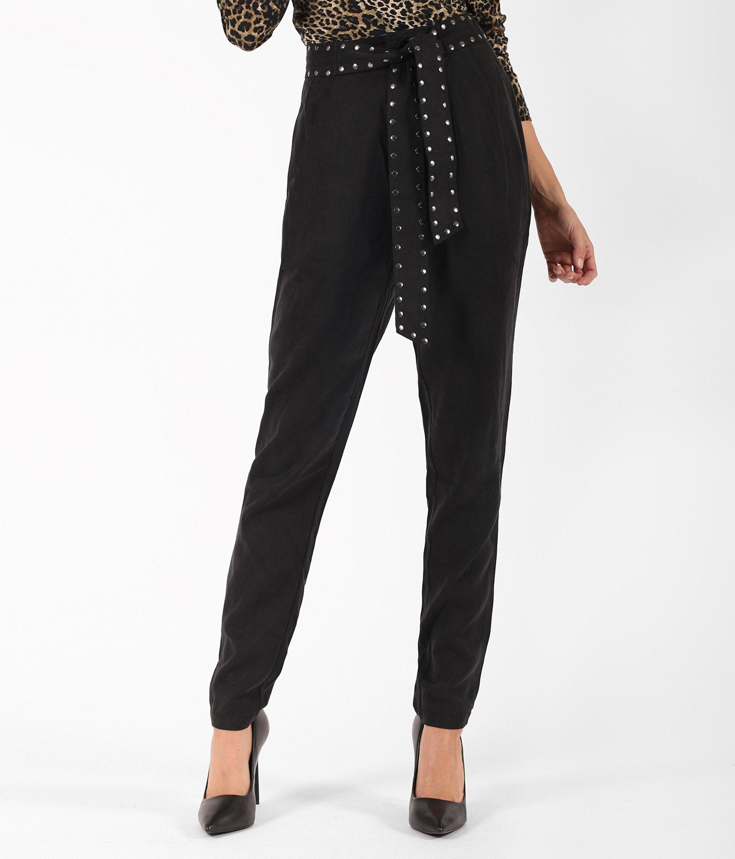 Pant with Studded Sash Belt | Pam and Gela