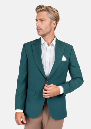 Bryant Diamantia Teal Stretch Jacket - SARTORO