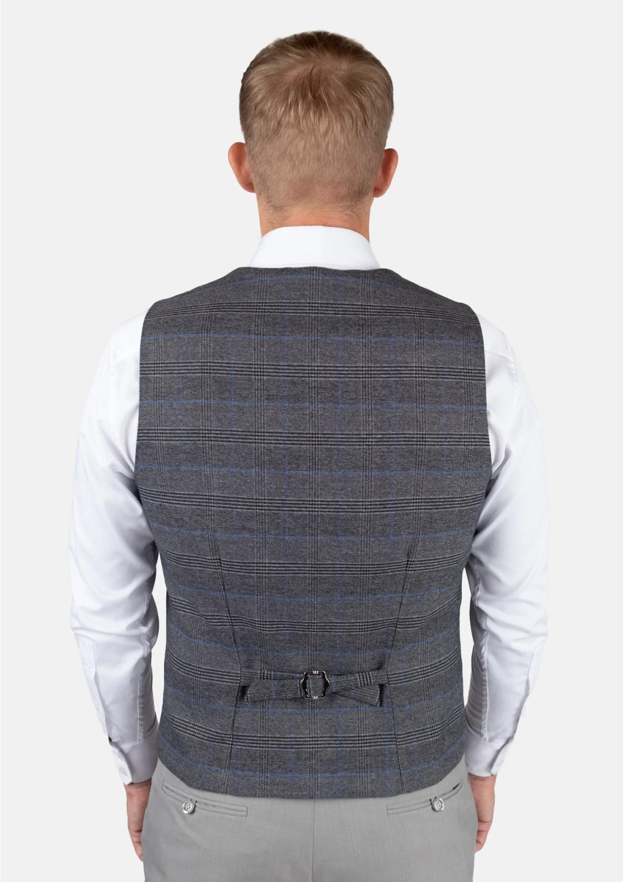 dark grey prince of wales vest 429844