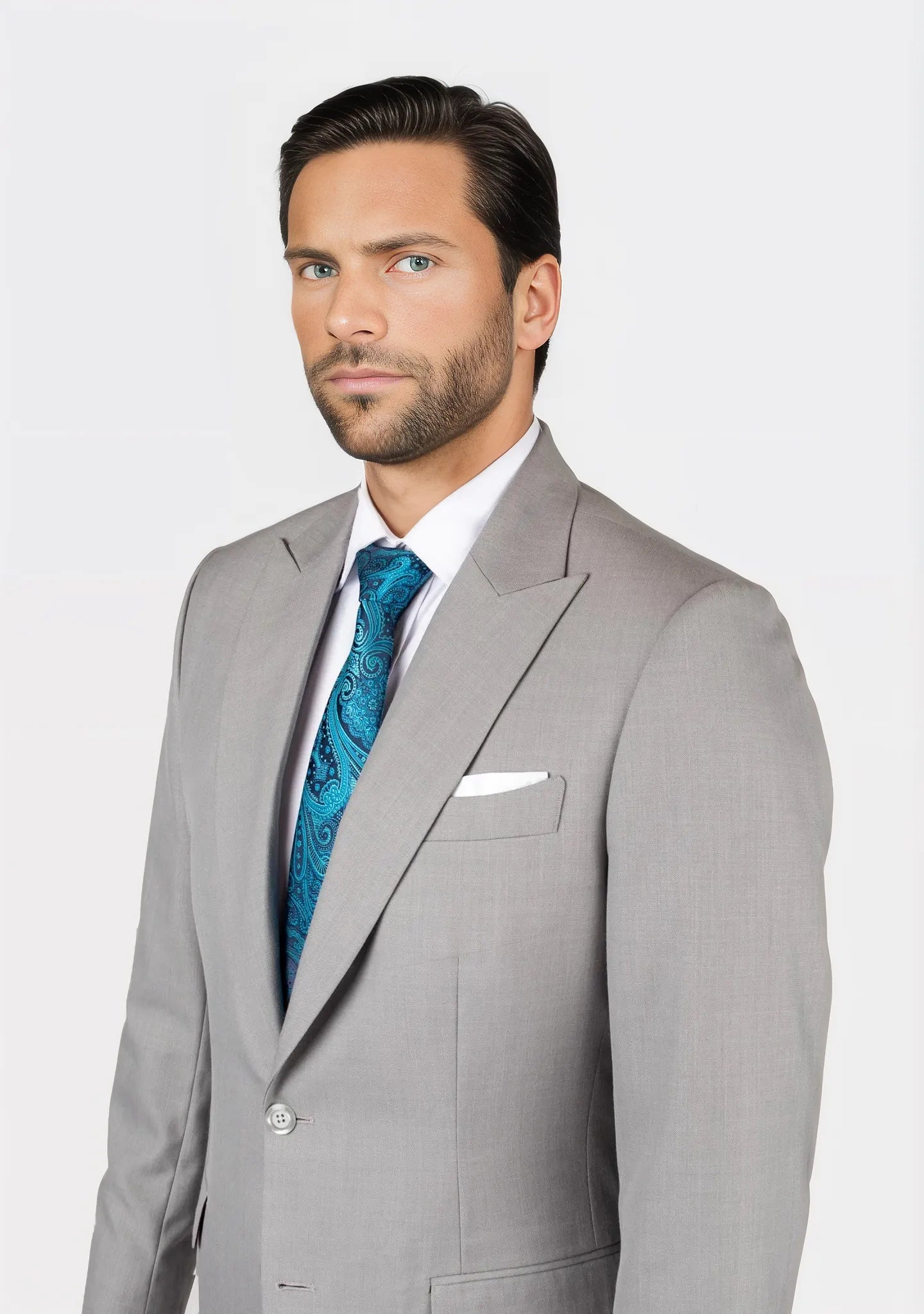 thompson harbor grey sharkskin suit 364334