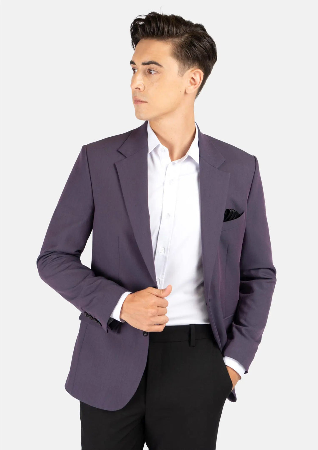 Astor Eminence Purple Stretch Jacket - SARTORO