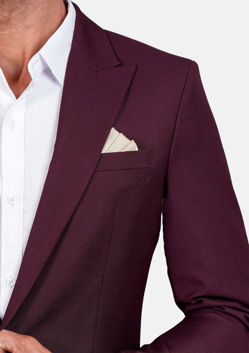 Bryant Mulberry Twill Jacket - SARTORO